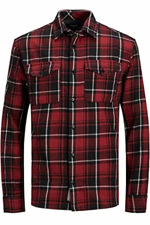 JACK & JONES JPRBLUWOODLAND Check Overshirt L/S SN