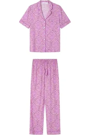 Women secret Damen Long Pyjama Mix and Match Journal Pyjamas, , XXL
