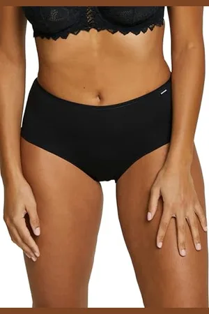 Sans Complexe Set von 3 Modellen Modell einfach Baumwolle B, beruhigender hoher Taillengeschnitten und Umhüllung, Black, 42-44