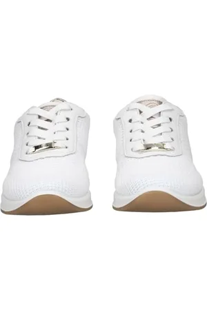 ARA Damen LISSABON Sneaker, Weiss,Sand, 38 EU