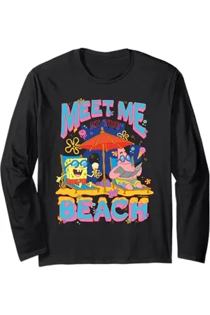 Spongebob Sponge Bob - Schwammkopf Sommer Meet Me At The Beach Patrick Langarmshirt