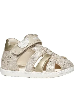 Geox Baby-Mädchen B MACCHIA Gir Sandal, Beige/Lt Gold, 21 EU