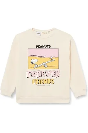 Koton Girls Snoopy Sweatshirt Licensed Long Sleeve Crew Neck Brushed Interior