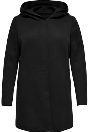 ONLY Damen Carsedona Light Coat OTW Mantel, (Black Black), Large