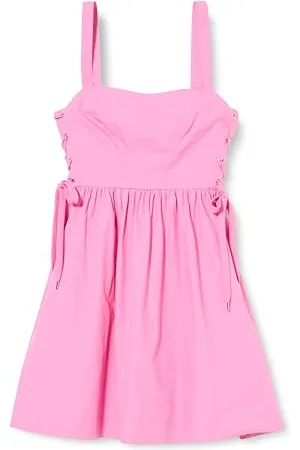 Pinko Damen Amazonia Popeline-Kleid mit Schnürung Cocktailkleid, , 30