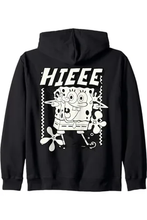 Spongebob Sponge Bob - Schwammkopf Hier bin ich, /weiß Kapuzenjacke
