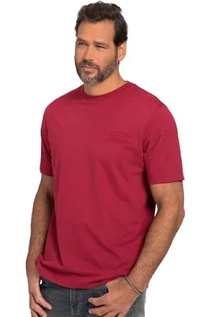 JP 1880 Herren, Halbarm, Melange-Jersey T-Shirts, , 56