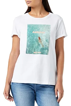 Mustang Damen Alina C Photoprint T-Shirt, , XL