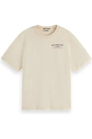 Scotch&Soda Damen T-Shirt Washed Artwork Loose T-Shirt, ,L