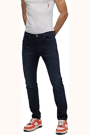 HUGO BOSS Herren 734 Blaue Extra Slim-Fit Jeans aus Denim mit Kaschmir-Haptik Dunkelblau 32/34