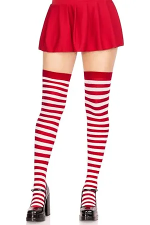 Leg Avenue Damen Striped Strumpfhose, , Einheitsgröße EU