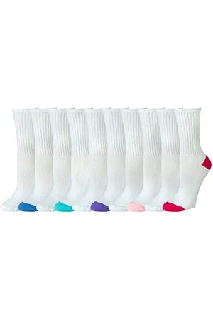 Amazon Damen Leicht Gepolsterte Crew-Socken aus Baumwolle, 10 Paar, , 36-39.5