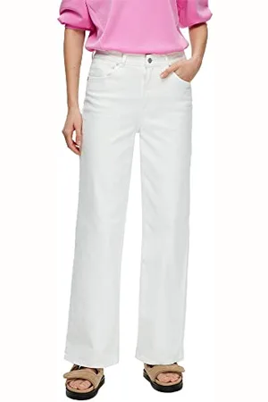 SELECTED Damen Slfalice Hw Long Wid Snow Whit Noos Jeans, , 28W / 32L EU