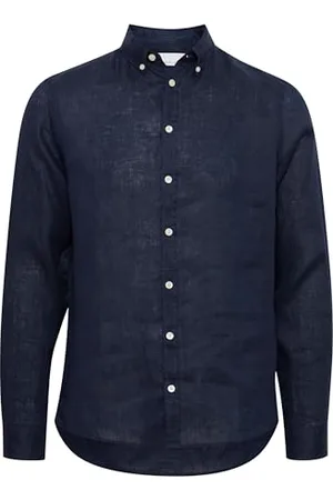 Casual Friday CFAnton Herren Freizeithemd Hemd Basic Leinenhemd Button-Down-Kragen Regular Fit, Größe:3XL, Farbe: