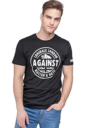 Lonsdale London Herren T-shirt met bandjes Against Racism Langarmshirt, , S EU