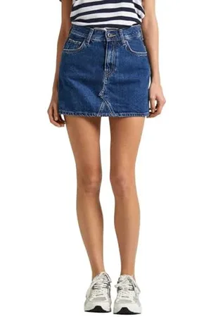 Pepe Jeans Damen Minirock Mw, Blau (Denim-HT2), XXS