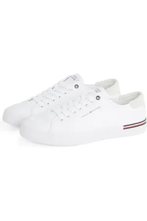 Tommy Hilfiger Herren Vulcanized Sneaker Core Corporate Canvas Low Top, (White), 46