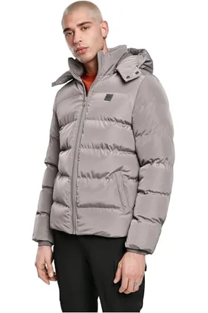 Urban classics Herren Hooded Puffer Jacket with Quilted Interior Jacke, , M