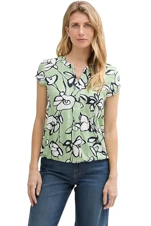 TOM TAILOR Kinder Cropped T-Shirt mit Kordelzug, Fresh Sweet Lime, 152