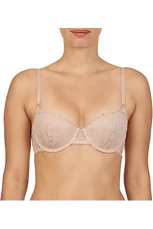 DKNY Damen Superior Scalloped Lace Bra, Line Cups Balconette-BH, Durchsichtig, , 75A