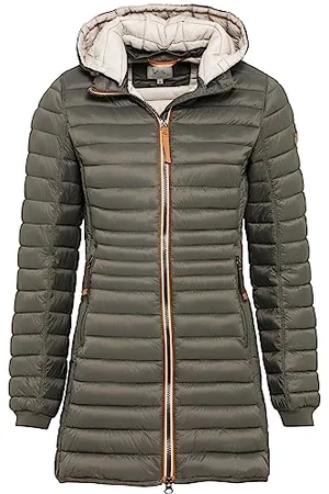 Camel Active Damen Leichter Wasserabweisende Steppmantel mit Abnehmbarer Kapuze Jacket, , 34