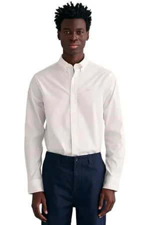 GANT Herren REG Pinpoint Oxford Shirt Klassisches Hemd, White, Standard