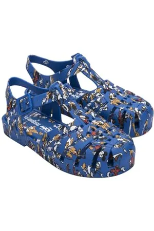 Melissa Mini Possession Print + Mickey and Friends Bb Flache Sandale, , 24 EU