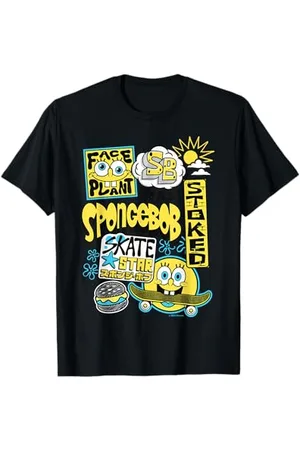 Spongebob Sponge Bob - Schwammkopf Skateboar Skate Star T-Shirt