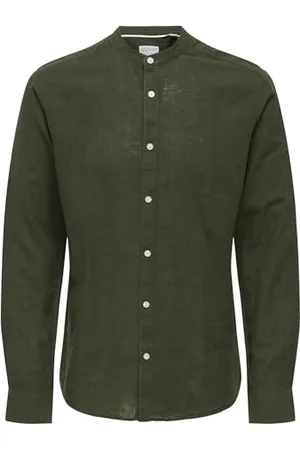 Only & Sons Herren ONSCAIDEN Life LS SOLID Linen Mao NOOS Leinenhemd, , M