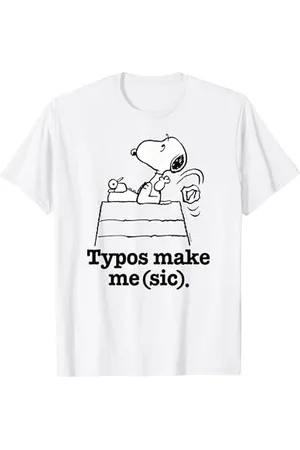 Peanuts Snoopy-Tippfehler machen mich krank T-Shirt