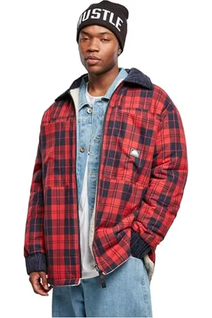 Southpole Herren Check Flannel Sherpa Jacket Jacke, , S