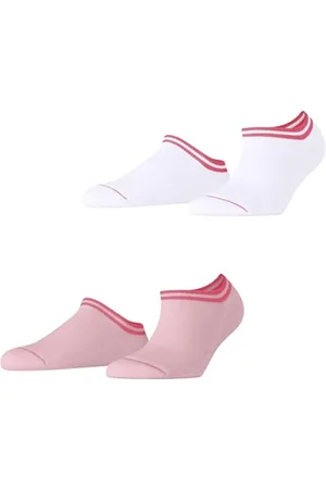 ESPRIT Damen Sneakersocken Base Stripe Multipack W Sn Baumwolle kurz gemustert 2 Paar, , 35-38