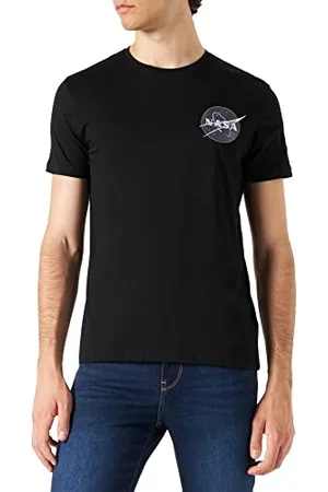 Alpha Industries Herren Space Shuttle T-Shirt, Noir/Bleu/Blanc, M EU