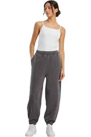 Build Your Brand Damen Sporthose Ladies Vintage Heavy Sweatpants, lässige Damen Trainingshose mit weitem Bein, Größen XS - 5XL
