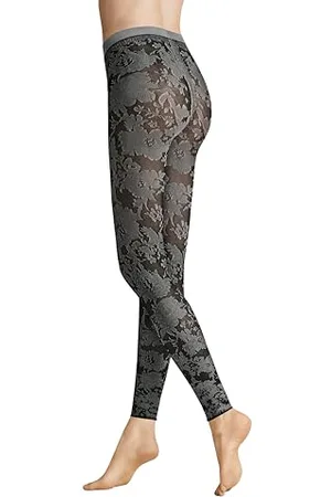Hudson Damen Leggings Floral 40 den appearance Black 0005 44-46