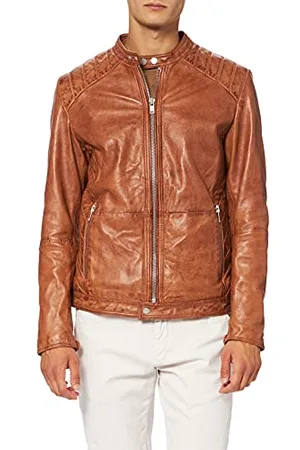 Freaky Nation Herren Jacke Dylan Echtleder, , Small