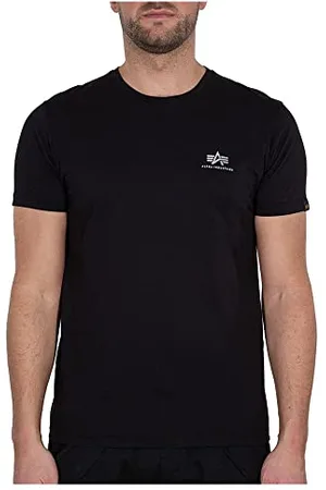 Alpha Industries Herren Basic T Small Logo Foil Print T-Shirt, , S