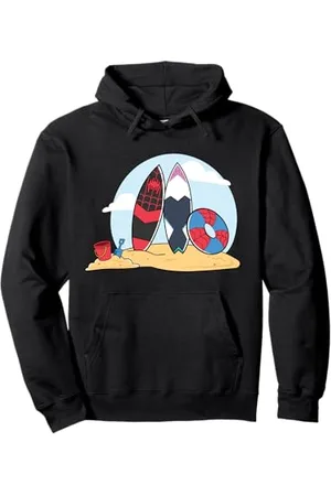 Marvel Spider-Man & Friends Summer Beach Vacation Surfboards Pullover Hoodie