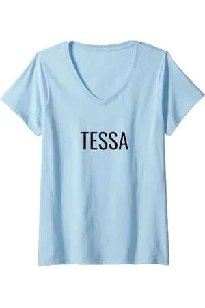 .TESSA Damen T-Shirt mit V-Ausschnitt