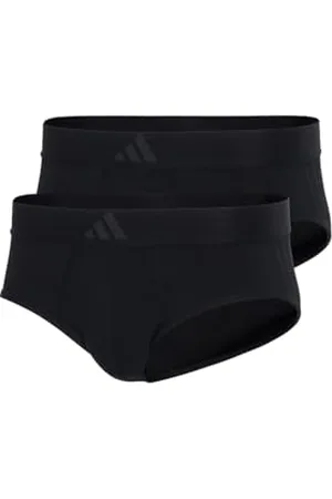 adidas Herren Slip 2er Pack-Low Rise Brief (2PK) -Active Flex Cotton 3 Stripes Unterwäsche, , L