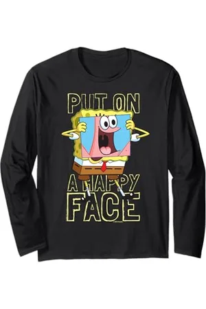 Spongebob Sponge Bob - Schwammkopf Put On A Happy Face Patrick Langarmshirt