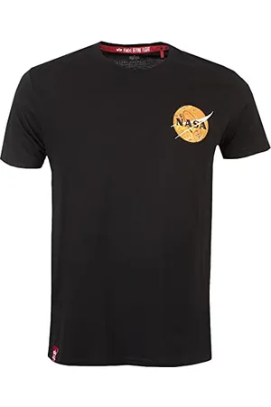 Alpha Industries Herren NASA Davinci T-Shirt, Black, XL