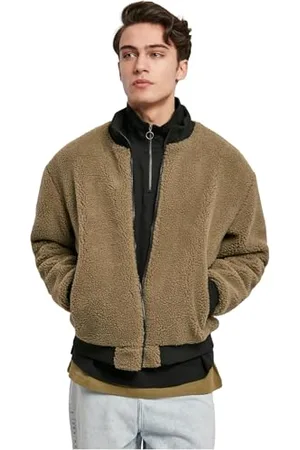 Urban classics Herren TB4487-Boxy Sherpa Jacket Jacke, , S