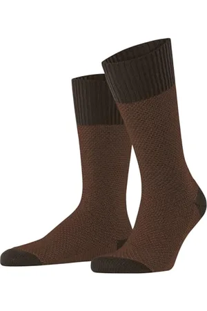 ESPRIT Herren Socken Cozy Piqué Boot M So Baumwolle Wolle gemustert 1 Paar, , 43-46