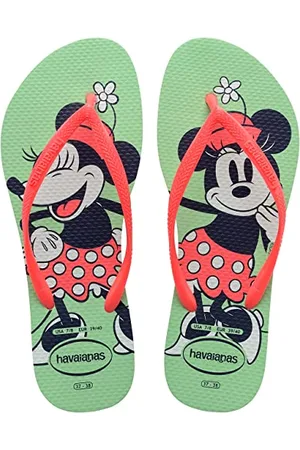 Havaianas – Slim Disney Stylish, bequeme, leichte und stilvolle Badelatschen, Disney-Designs, schmale Riemen und rutschfeste Sohle, Damen