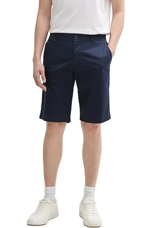 TOM TAILOR Chino Hose mit Leinenanteil, Smokey Olive Green, 28/30
