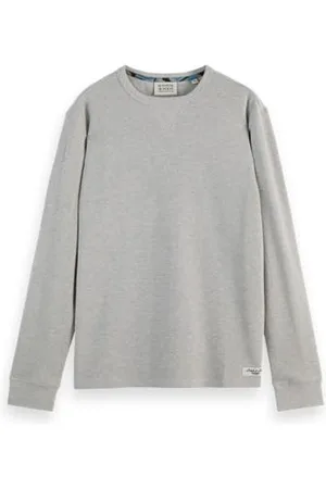 Scotch&Soda Herren T-Shirt Waffle Regular Fit Long Sleeve T-Shirt, ,M