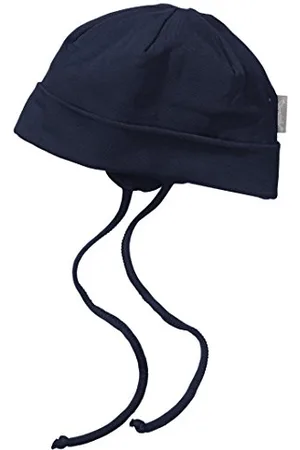 Sterntaler Unisex Beanie mit Bindebändern, Alter: ab 5-6 Monate, Größe: 43, Blau