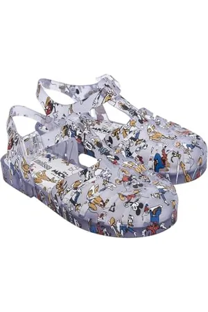 Melissa Damen Mini Possession Print + Fischersandale, durchsichtig, 35 EU