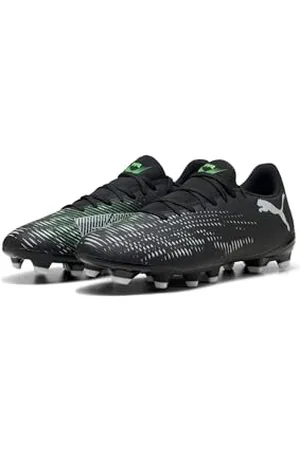 PUMA Unisex Future 8 Play FG/AG Fussballschuh, Black Silver-Fluo Green, 44.5 EU